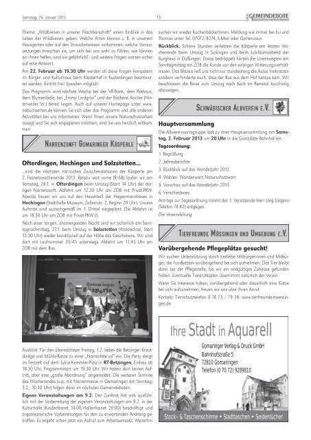 Gomaringen 26.01.13.pdf - RegioMedia Verlag