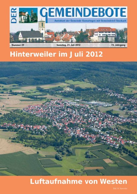 Ausgabe :Gomaringen 21.07.12.pdf - Gomaringer Verlag