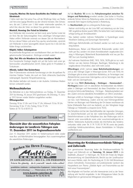 Ausgabe :Gomaringen 17.12.11.pdf - Gomaringer Verlag