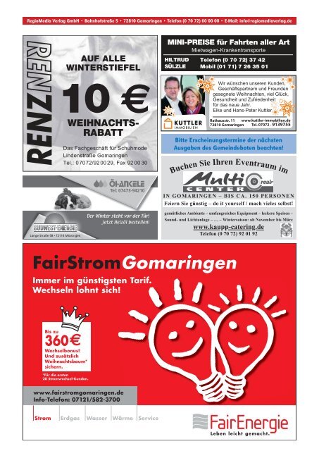 Ausgabe :Gomaringen 17.12.11.pdf - Gomaringer Verlag