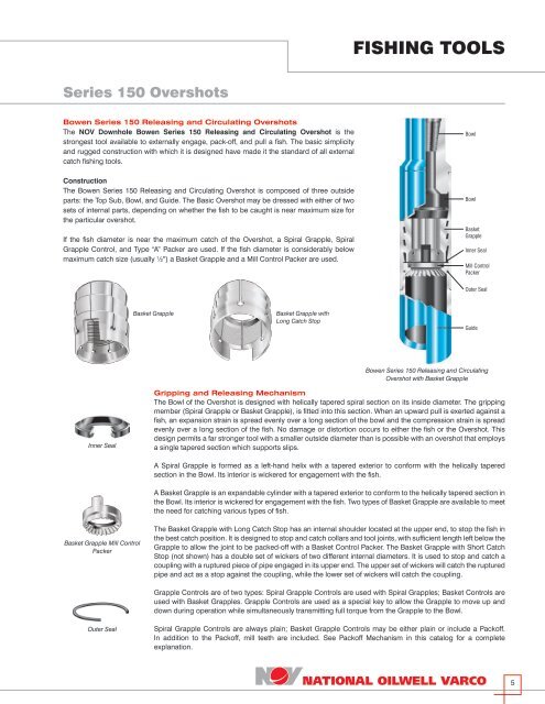 sett for overshot manufacturer