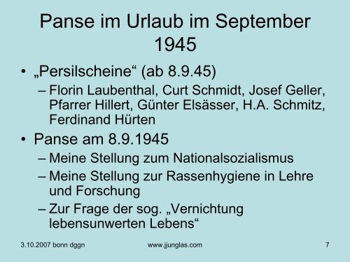 âDie deutsche Psychiatrie und die Euthanasieâ. Friedrich Panse ...