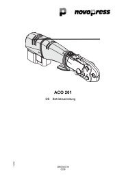 ACO 201 - Novopress GmbH Pressen und Presswerkzeuge & Co. KG