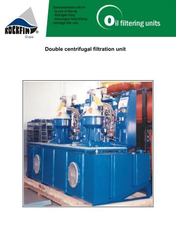 6/F/EN - Double centrifugal filtration unit - Rockfin