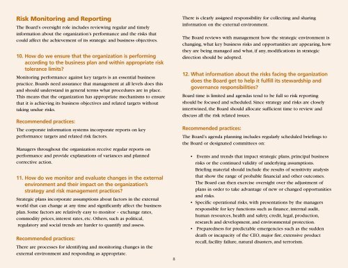 Twenty Questions Directors Should Ask about Risk - RIMS