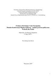 TraktatReformujacy ocena Mandatu 2007.pdf - WydziaÅ Prawa i ...