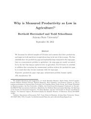 Why is Measured Productivity so Low in Agriculture?