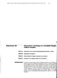 Experiment 30 Preparation and Study of a Cobalt(li) Oxygen Adduct ...
