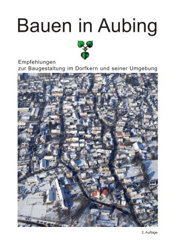 Satz-Entwurf 1 - Arbeitsgemeinschaft der Aubing-Neuaubinger ...