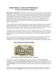 A Brief history of the Afro-Borincano - El Boricua