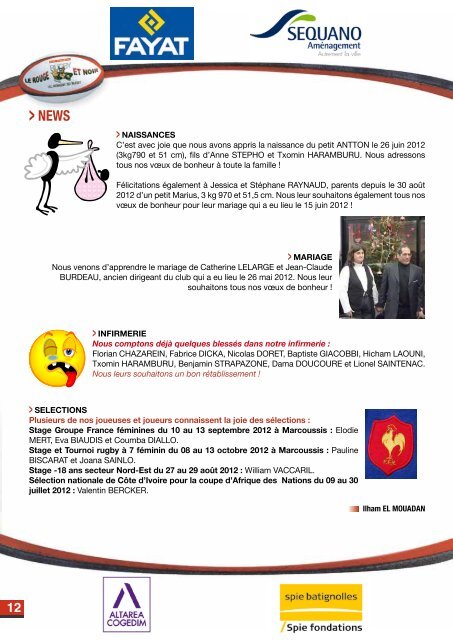 NÂ°286 l SEPTEMBRE 2012 - AC Bobigny 93 Rugby