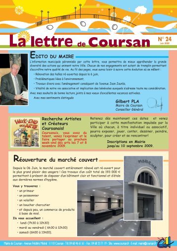 lettre nÂ°24 juin 2009 - Coursan