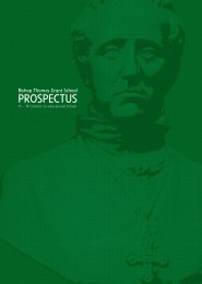 PROSPECTUS - Bishop Thomas Grant School