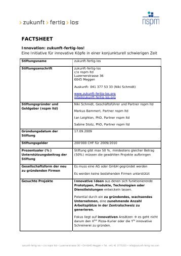 FACTSHEET - nspm ltd