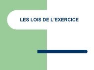 LES LOIS DE L'EXERCICE