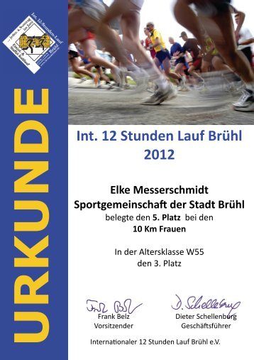 10 Km - 12 Stunden Lauf