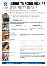 guide to scholarships for entry in 2013 - Knox Grammar School