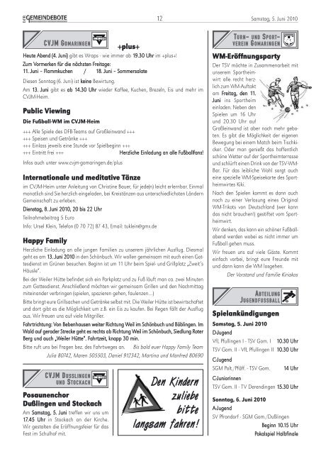 Ausgabe :Gomaringen 05.06.10.pdf - Gomaringer Verlag