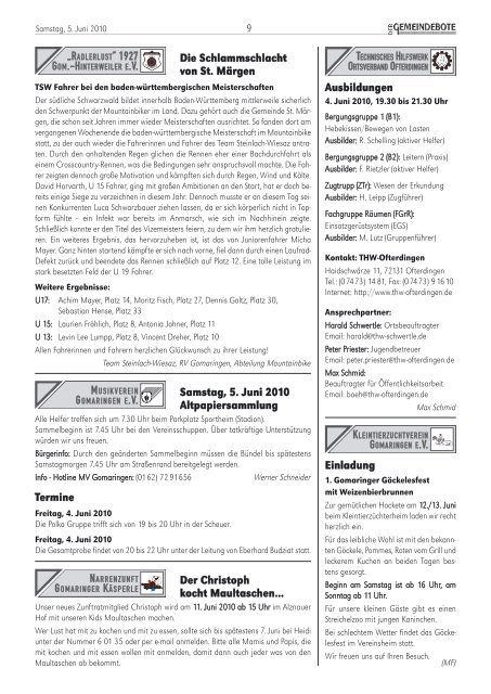Ausgabe :Gomaringen 05.06.10.pdf - Gomaringer Verlag