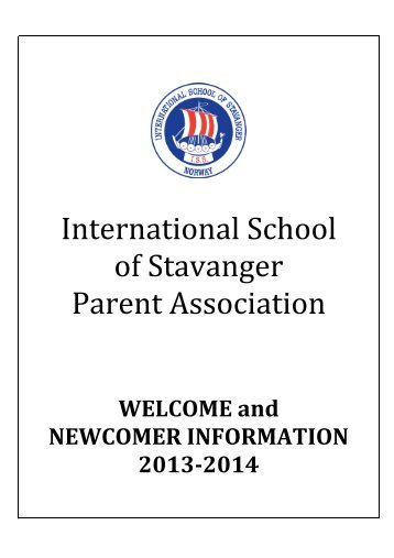 PA Welcome Book - the International School of Stavanger
