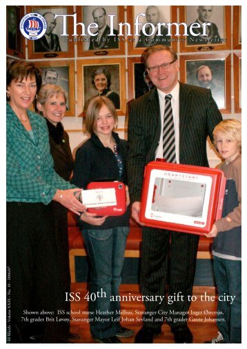 ISS 40th anniversary gift to the city - the International School of ...