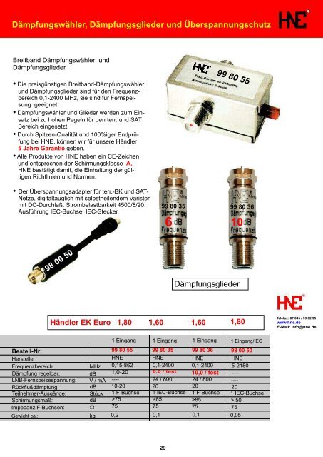 99 60 17 - HNE Elektronik Satelliten- und Solartechnik AG