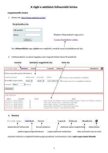 E-adatbÃ¡zis kezelÃ©se