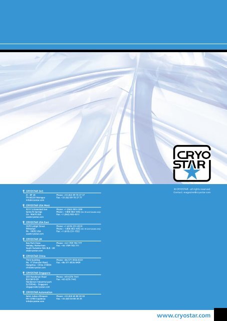 The Cryostar Magazine NÂ°4 : pdf file