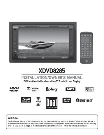 xdvd8285 operation - Dual Electronics
