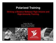 Polarized Training - Triathlon New Zealand