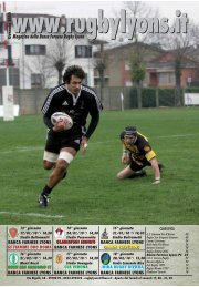 Gennaio 2010 - Rugby Lyons Piacenza