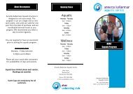 Squads Brochure - Annette Kellerman Aquatic Centre