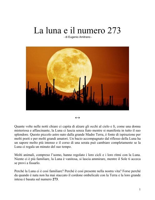 La luna e il numero 273 - atuttoportale