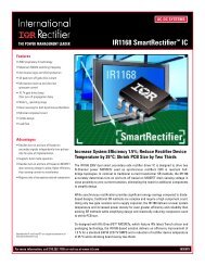 IR1168 SmartRectifier™ IC - International Rectifier