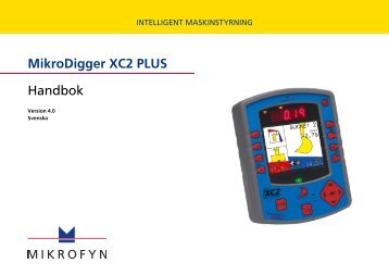 MikroDigger XC2 PLUS Handbok - Scanlaser.info