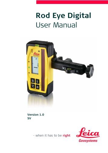 Rod Eye Digital User Manual - Scanlaser.info