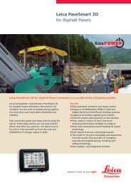 Leica PaveSmart 3D for Asphalt Pavers - Scanlaser