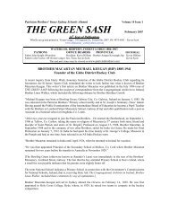 The Green Sash - Brother Macarten Keegan, Founder of Glebe ...