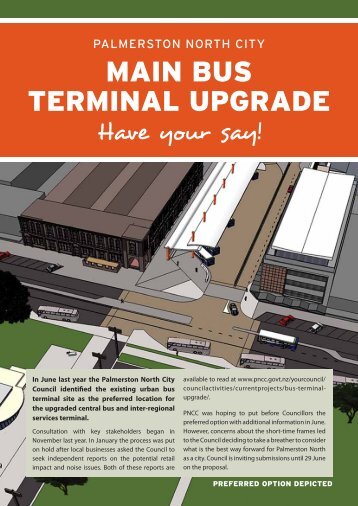 Bus Terminal Flyer and Submission Form - PDF - Palmerston North ...
