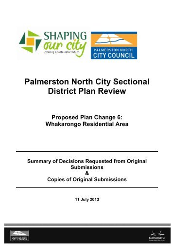 Summary of Decisions Requested - Palmerston North City Council