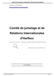 ComitÃ© de jumelage et de Relations ... - La ville d'Harfleur