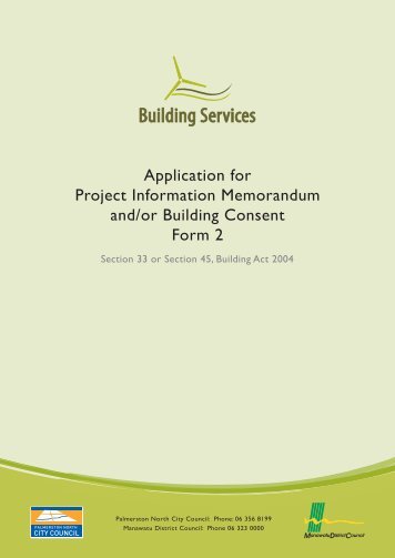 Application for Project Information Memorandum and/or Building ...