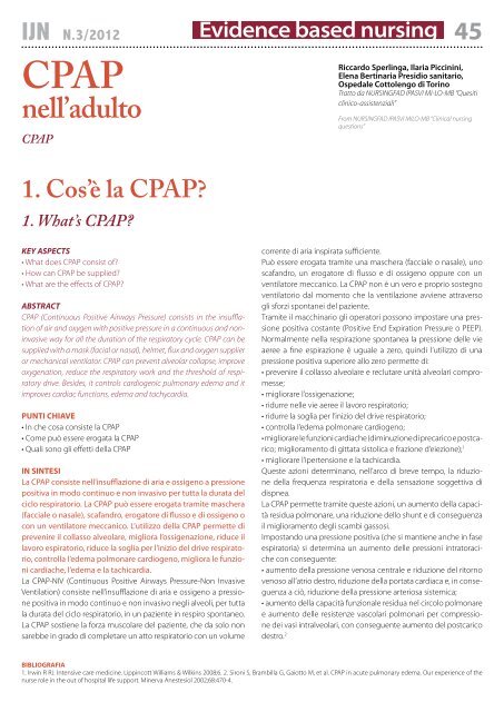 visualizza l'articolo in formato pdf - Ipasvi Milano Lodi