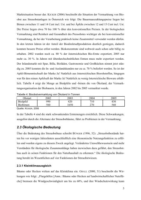 Bedeutung und Wirtschaftlichkeit des Streuobstbaus in ÃƒÂ–sterreich