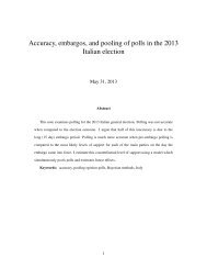 Accuracy, embargos, and pooling of polls in the ... - Chris Hanretty