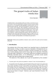 The Gospel Truths of Italian Media Bias - Chris Hanretty