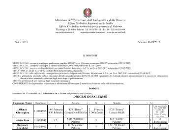 Riarticolazione - ufficio xv ambito territoriale per la provincia di ...