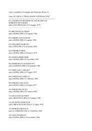 Liste e candidati al Consiglio del Municipio Roma 12. Lista: 011 ...