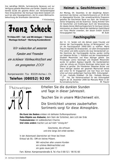 Gemeinde-Blatt - Gewerbeverein Aschau