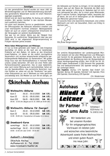 Gemeinde-Blatt - Gewerbeverein Aschau